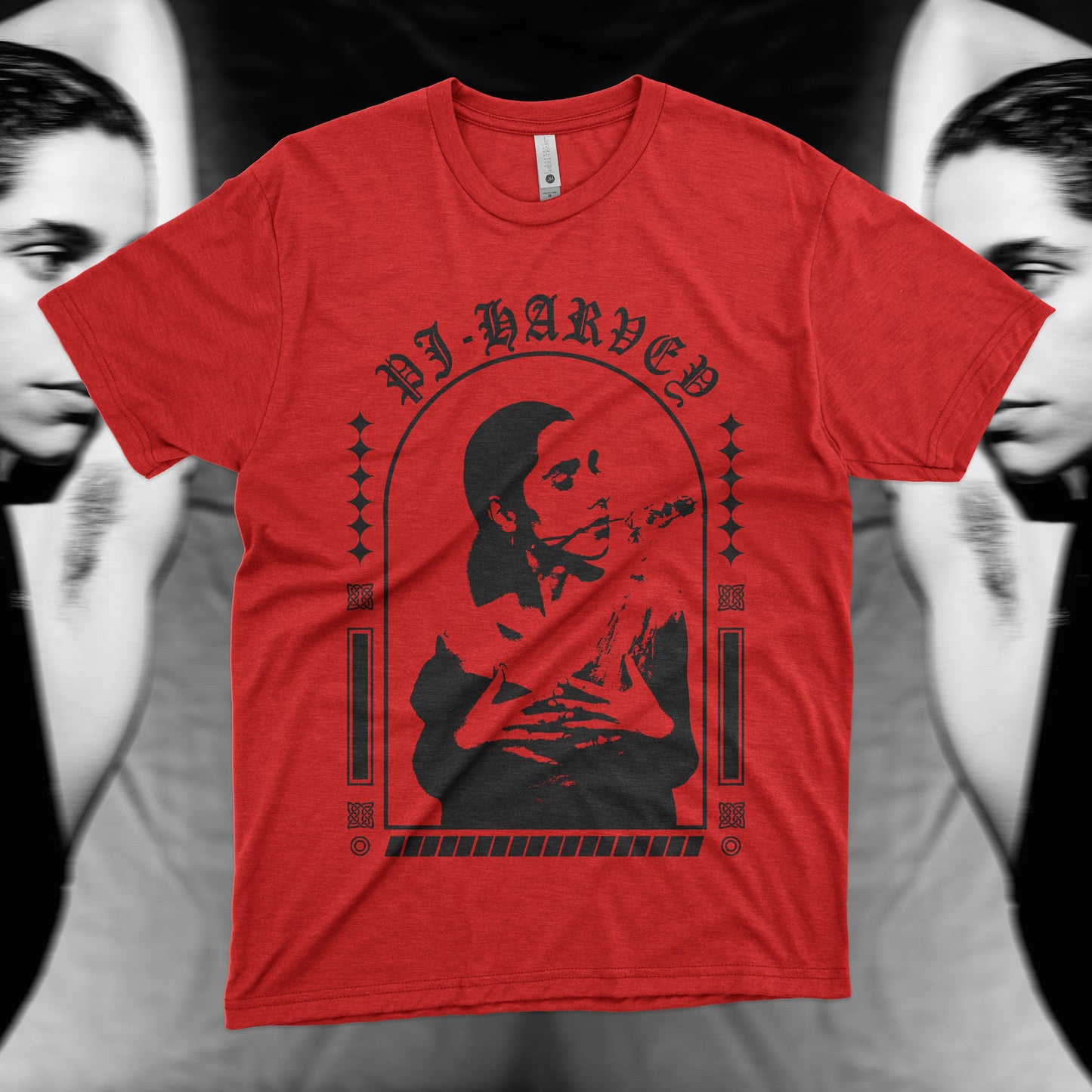 PJ Harvey Inspired T-Shirt – Hand Screen Printed (Fan-Made)