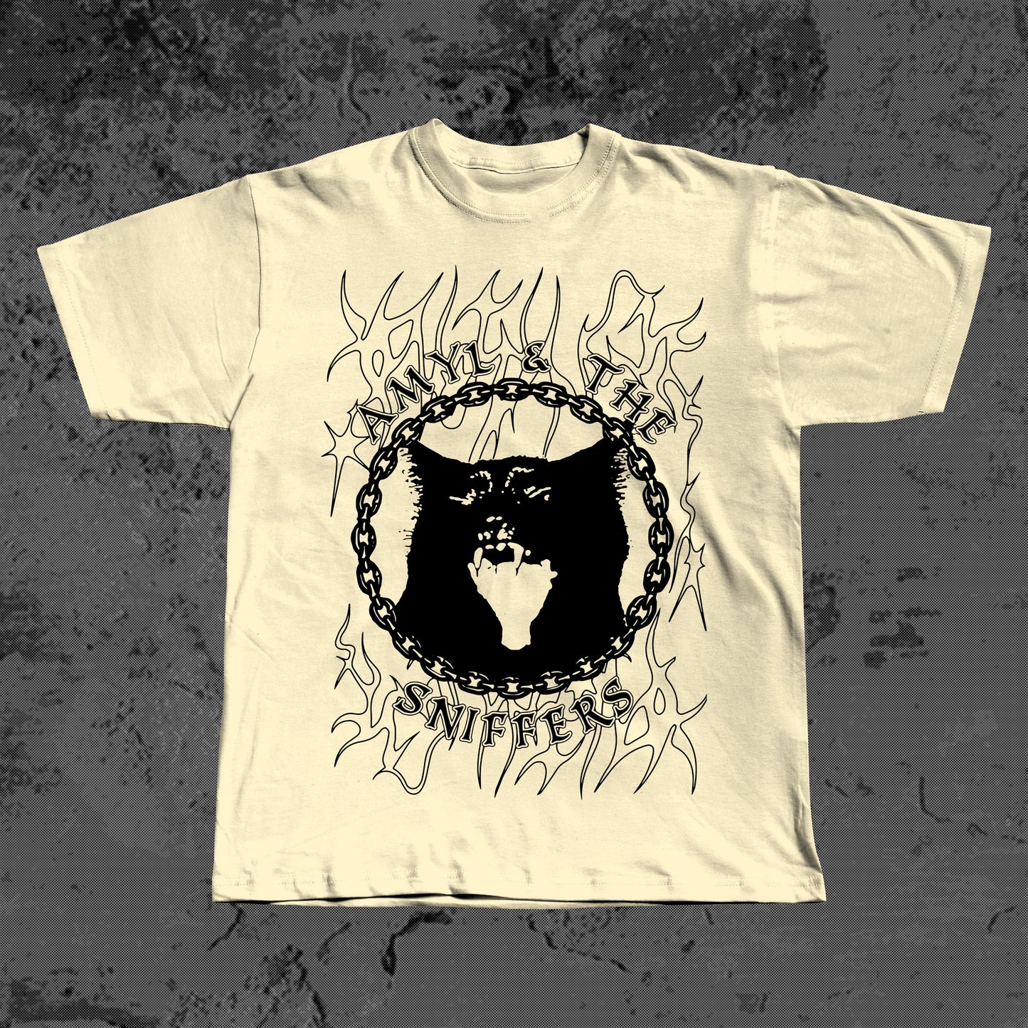 Punk Rock Tee – Amyl and the Sniffers Angry Cat Design (Fan-Made)