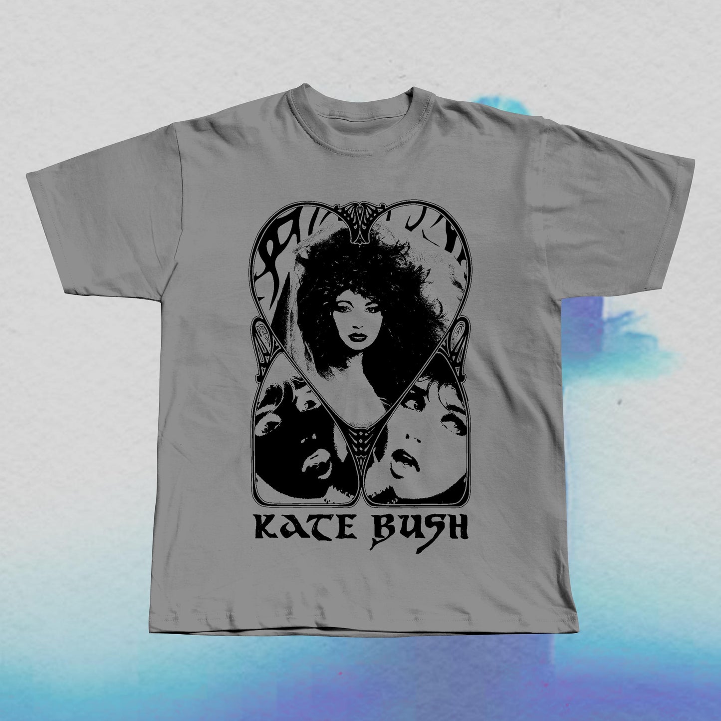 Kate Bush T-Shirt: Hand Screen Printed Gothic Style Tee