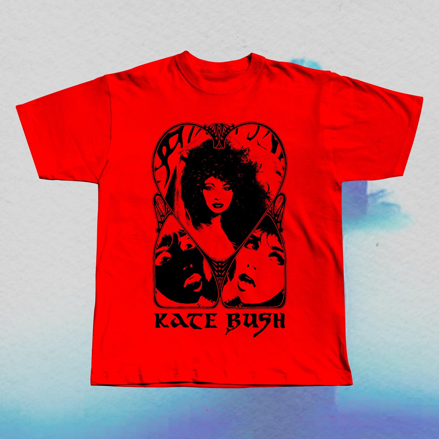 Kate Bush T-Shirt: Hand Screen Printed Gothic Style Tee