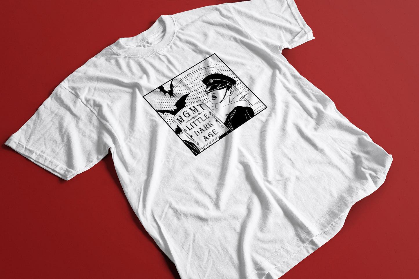 MGMT Little Dark Age Inspired T-Shirt – Handmade Screen Print