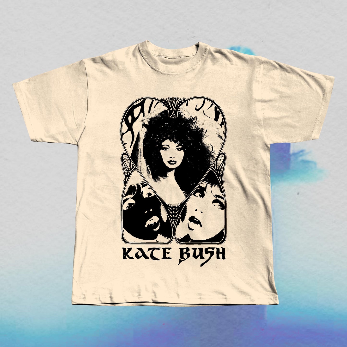 Kate Bush T-Shirt: Hand Screen Printed Gothic Style Tee