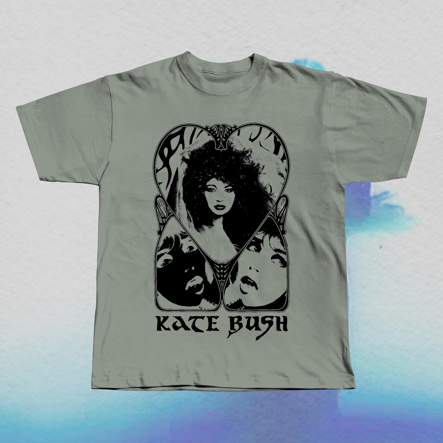Kate Bush T-Shirt: Hand Screen Printed Gothic Style Tee