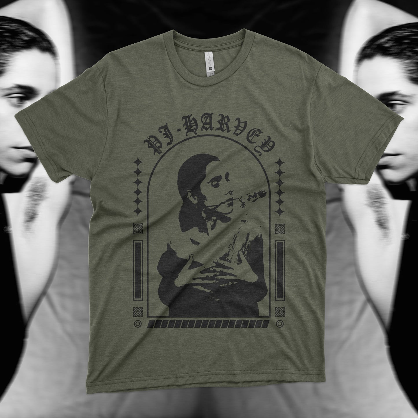 PJ Harvey Inspired T-Shirt – Hand Screen Printed (Fan-Made)
