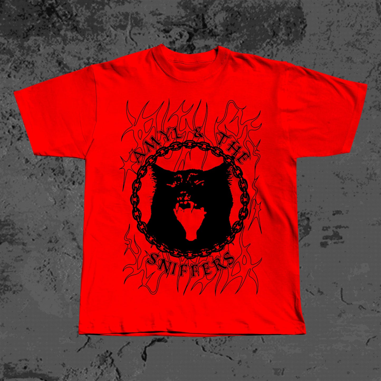 Punk Rock Tee – Amyl and the Sniffers Angry Cat Design (Fan-Made)