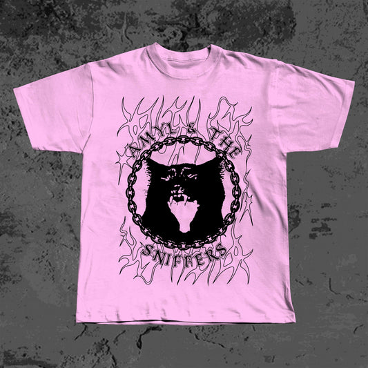 Punk Rock Tee – Amyl and the Sniffers Angry Cat Design (Fan-Made)