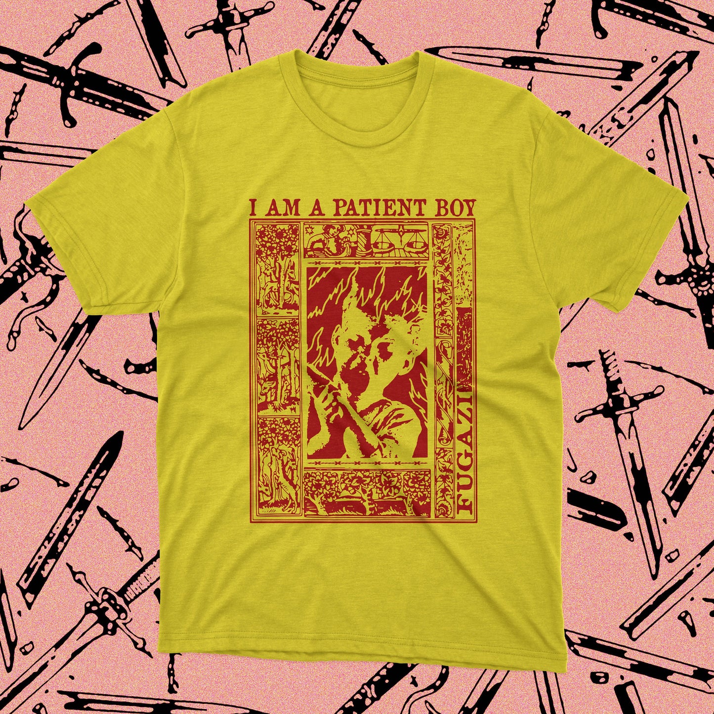 Fugazi "Patient Boy" Inspired T-Shirt – Hand Screen Printed
