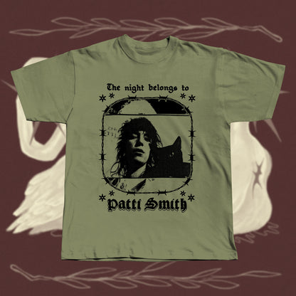 Patti Smith T-Shirt: Hand Screen Printed, Rock Music Tee