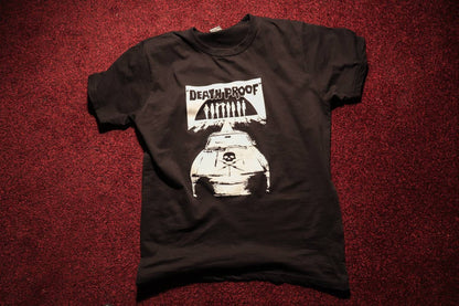 Death Proof Inspired Black T-Shirt – Hand Screen Printed (Fan-Made)