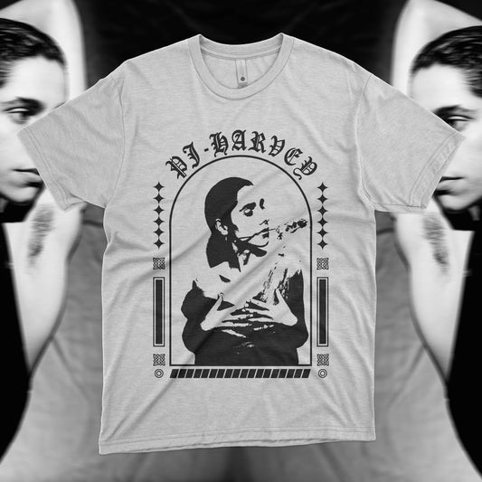 PJ Harvey Inspired T-Shirt – Hand Screen Printed (Fan-Made)