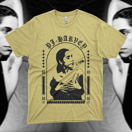 PJ Harvey Inspired T-Shirt – Hand Screen Printed (Fan-Made)