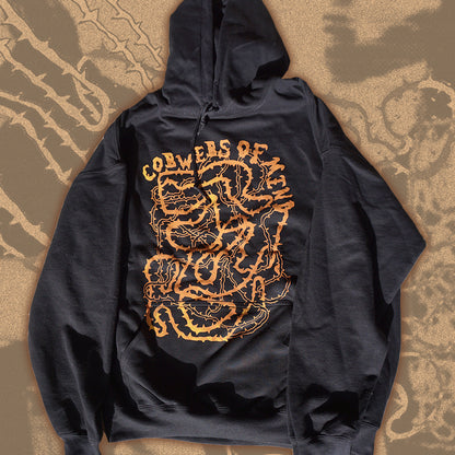 COBWEBS Black Hoodie - Bipolia Merch - Hand Screen Printed