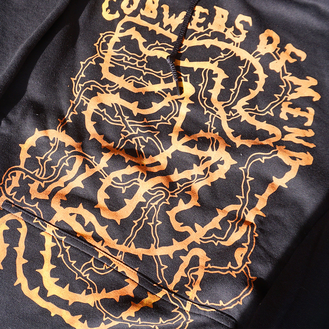 COBWEBS Black Hoodie - Bipolia Merch - Hand Screen Printed