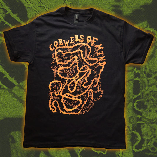 COBWEBS T-shirt - Bipolia Merch - Hand Screen Printed Black Tee