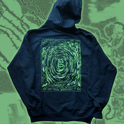 FILTH Black Hoodie - Bipolia Merch - Hand Screen Printed