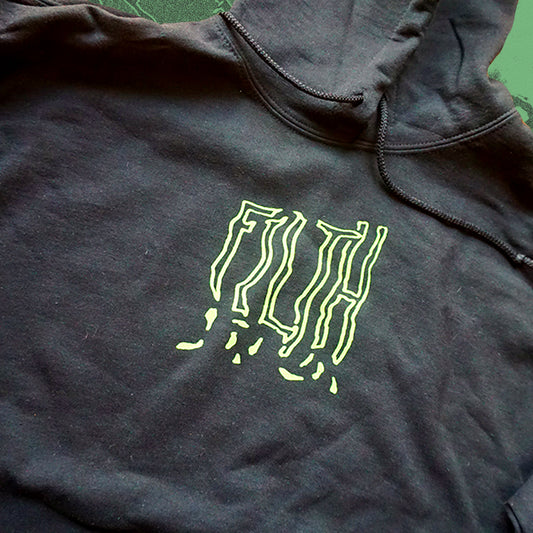 FILTH Black Hoodie - Bipolia Merch - Hand Screen Printed
