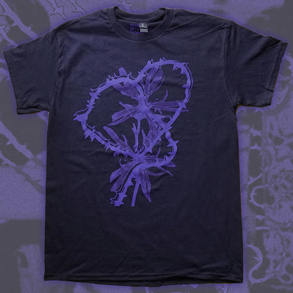 HEART T-shirt - Bipolia Merch - Hand Screen Printed Black Tee