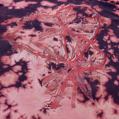 Double Heart Shirt - Bipolia Merch - Hand Screen Printed Bleached Tee