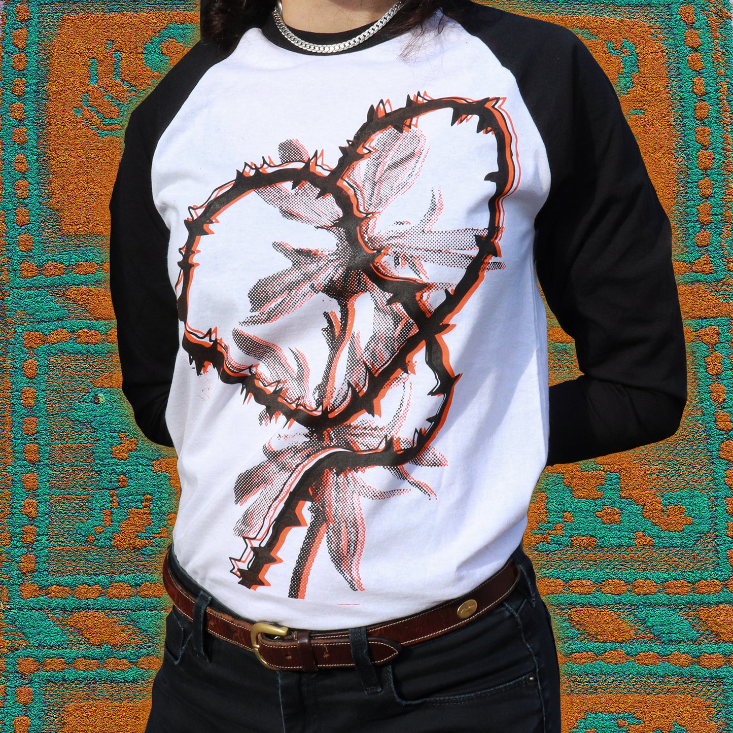 HEART Baseball Shirt – Bipolia Merch - Hand Screen Printed