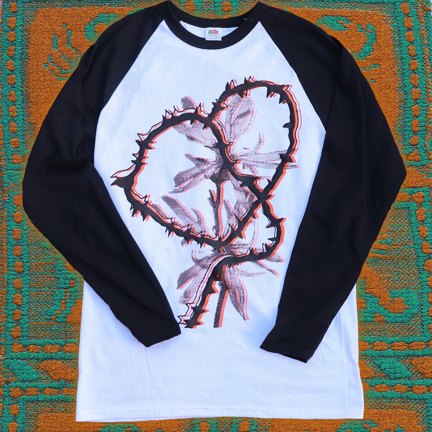 HEART Baseball Shirt – Bipolia Merch - Hand Screen Printed
