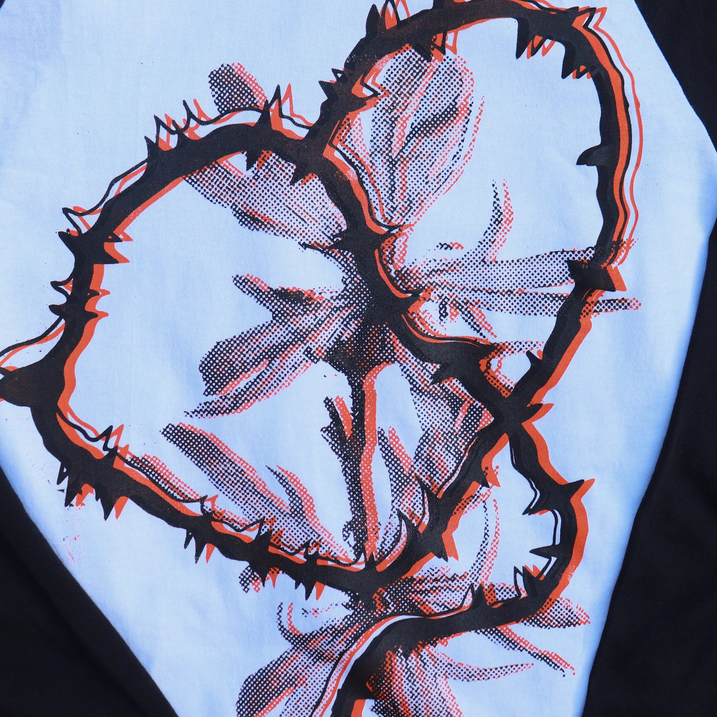 HEART Baseball Shirt – Bipolia Merch - Hand Screen Printed