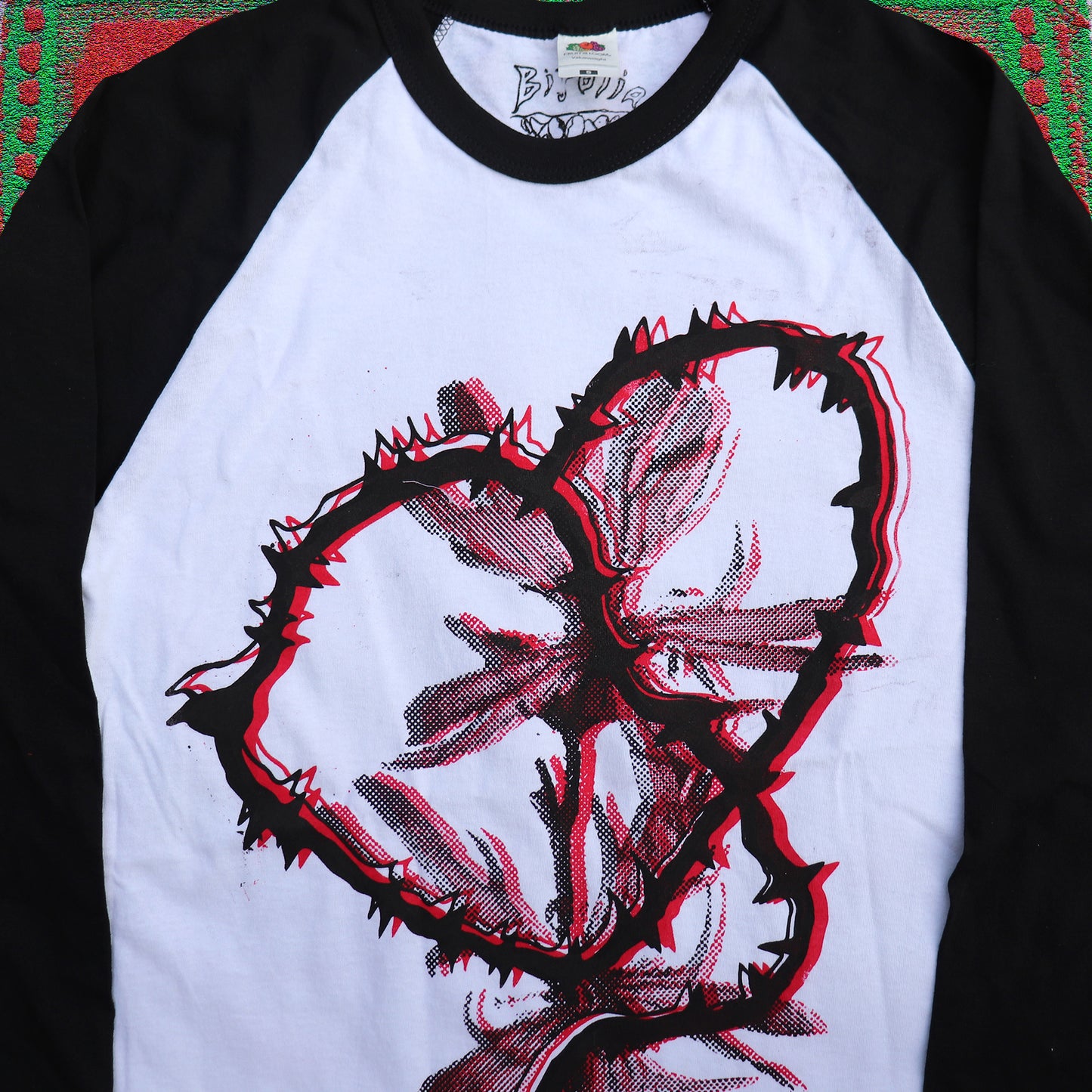 HEART Baseball Shirt – Bipolia Merch - Hand Screen Printed