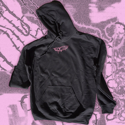 TEETH Black Hoodie - Bipolia Merch - Hand Screen Printed