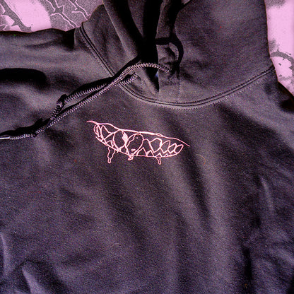 TEETH Black Hoodie - Bipolia Merch - Hand Screen Printed