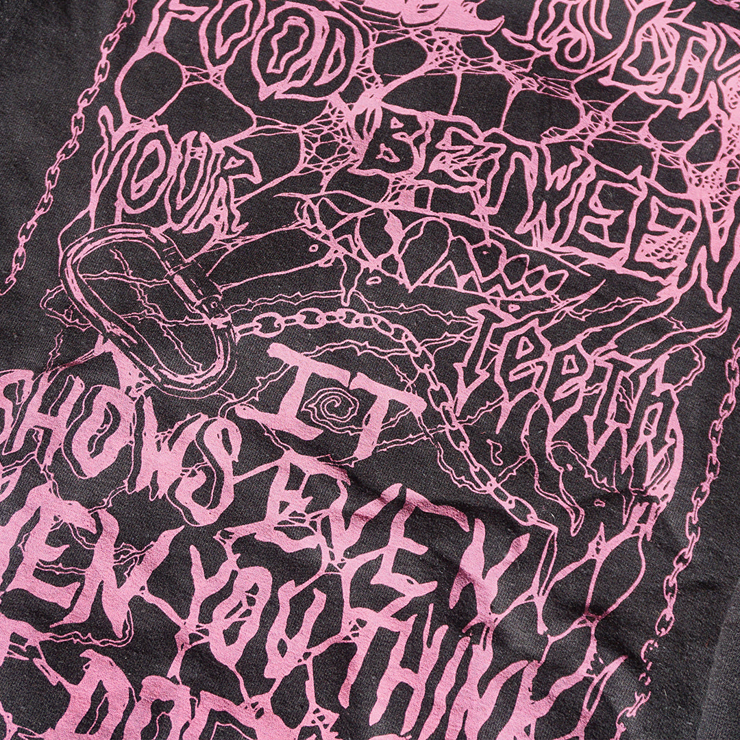 TEETH Black Hoodie - Bipolia Merch - Hand Screen Printed