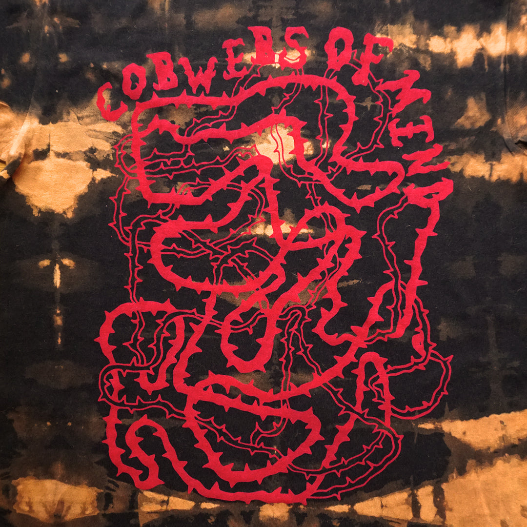 Cobwebs Shirt - Bipolia Merch - Hand Screen Printed Bleached Tee