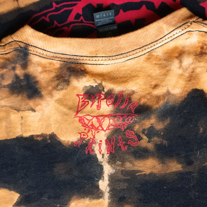 Cobwebs Shirt - Bipolia Merch - Hand Screen Printed Bleached Tee