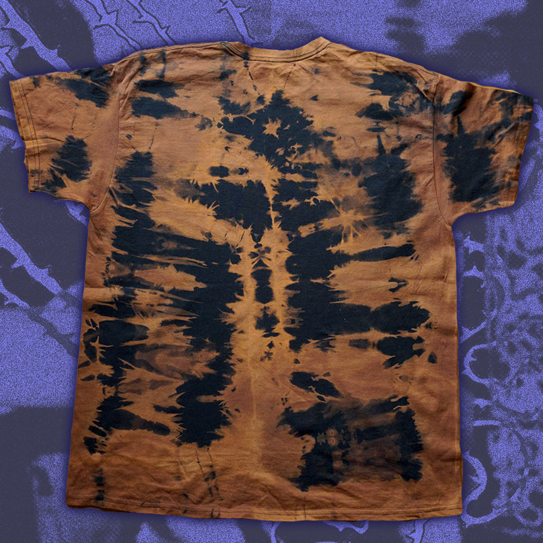 SpikY Heart Shirt - Bipolia Merch - Hand Screen Printed Bleached Tee