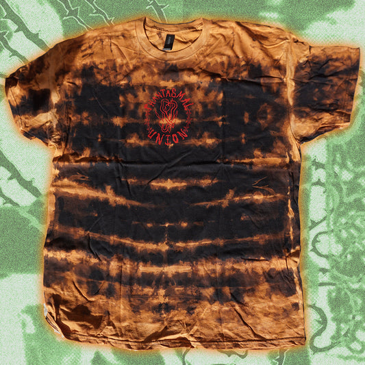 Phantasmal Union Shirt - Bipolia Merch - Hand Screen Printed Bleached Tee