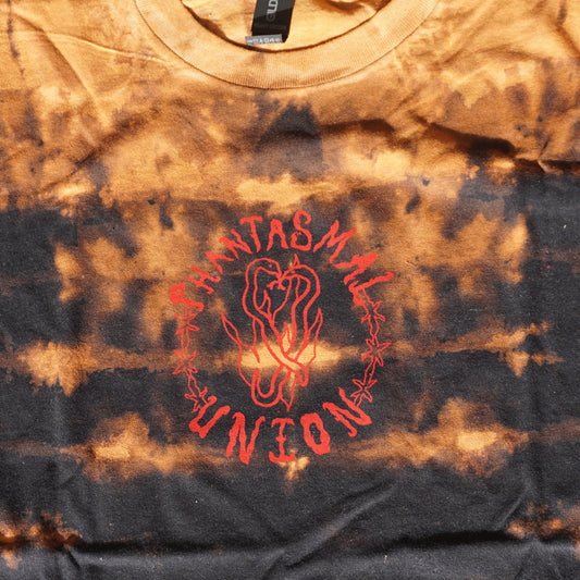 Phantasmal Union Shirt - Bipolia Merch - Hand Screen Printed Bleached Tee