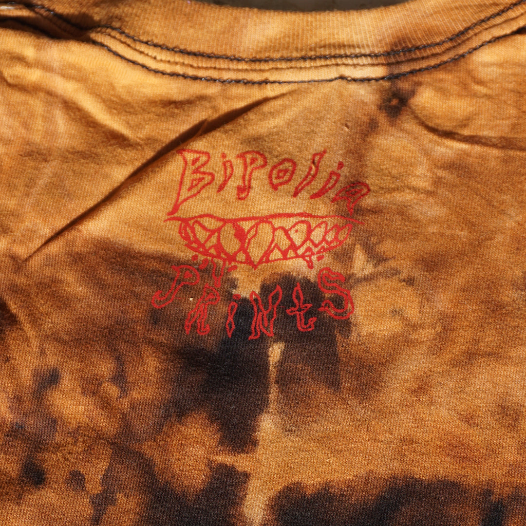 Phantasmal Union Shirt - Bipolia Merch - Hand Screen Printed Bleached Tee