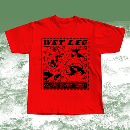Wet Leg “Catch These Fists” Screen Printed T-Shirt – Fan-Made Tribute