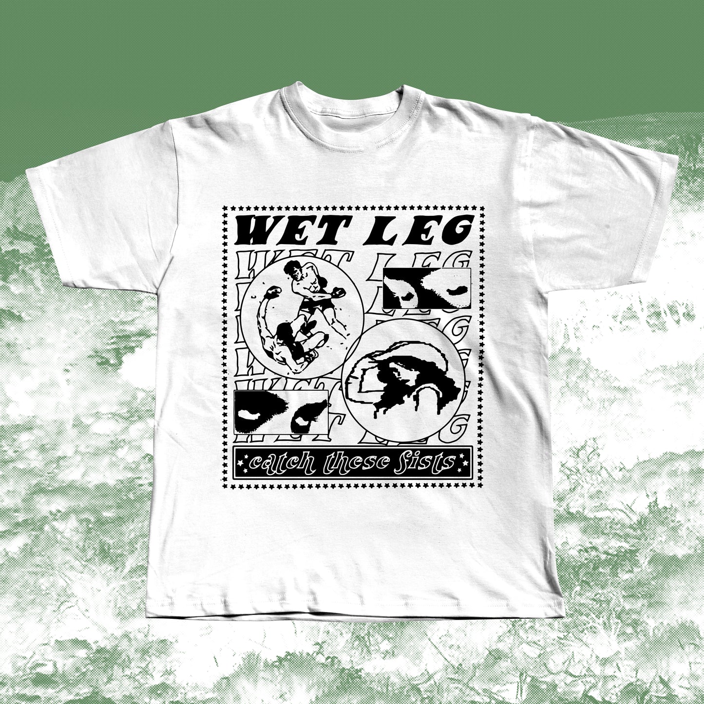 Wet Leg “Catch These Fists” Screen Printed T-Shirt – Fan-Made Tribute