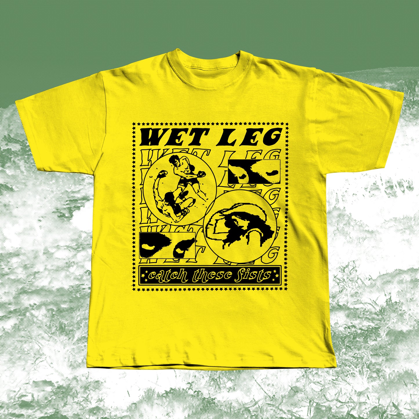 Wet Leg “Catch These Fists” Screen Printed T-Shirt – Fan-Made Tribute