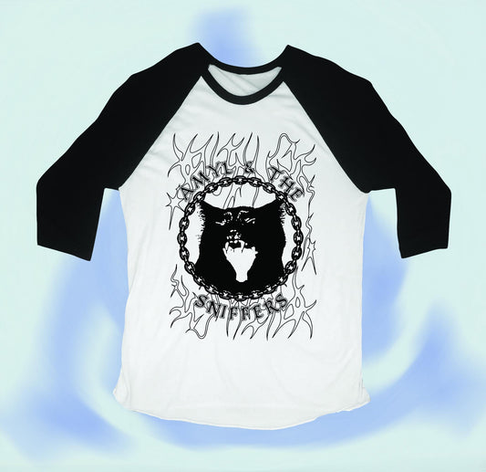 Amyl & the Sniffers Inspired Baseball T-Shirt – Hand Screen Printed
