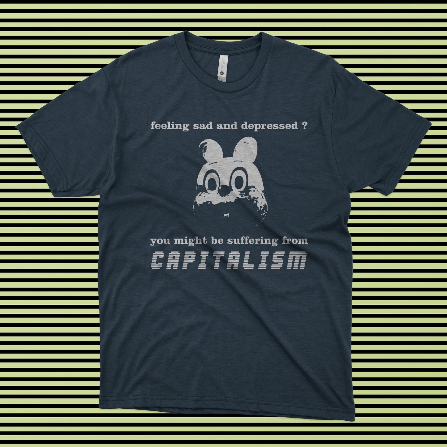 Suffering From Capitalism T-Shirt – Hand Screen Printed (Small-Batch)