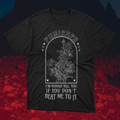 Handmade Screen Print Tee – Phoebe Bridgers Punisher Inspired Graphic