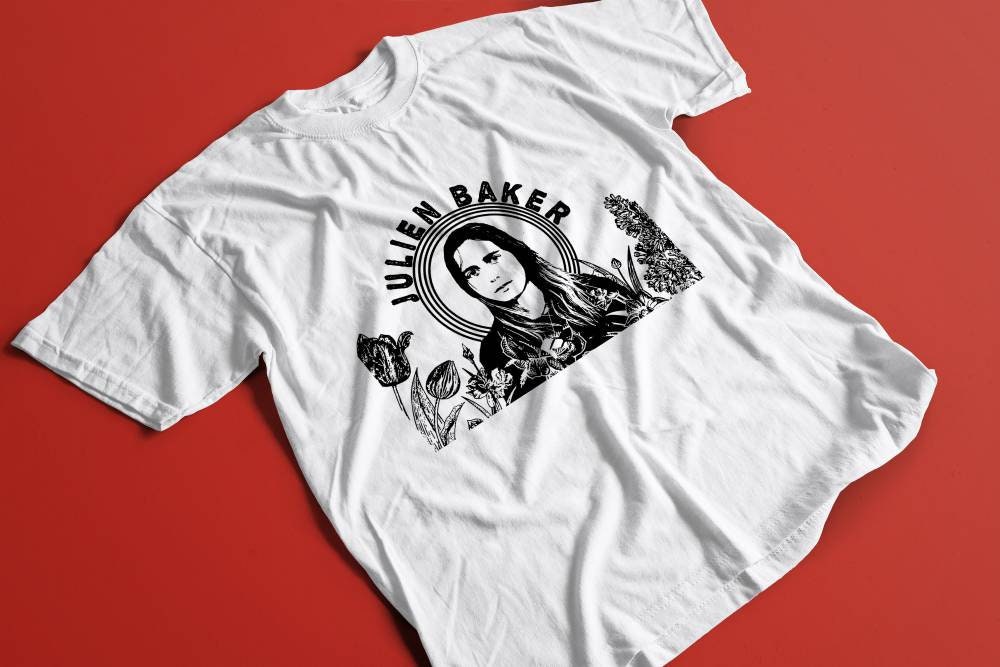 Julien Baker Inspired T-Shirt – Hand Screen Printed (Fan-Made)