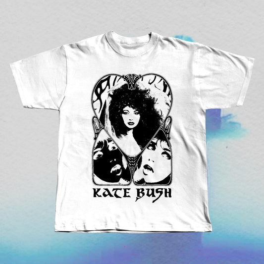Kate Bush T-Shirt: Hand Screen Printed Gothic Style Tee