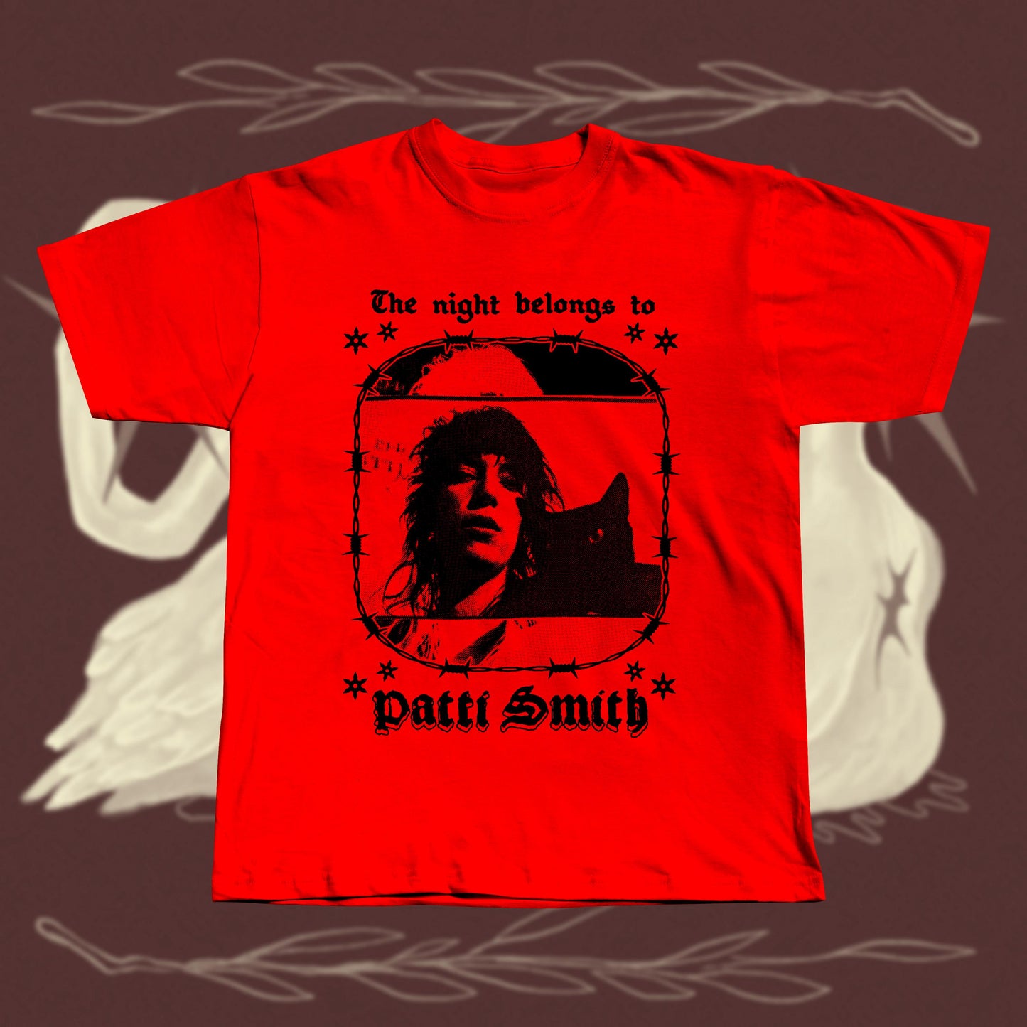 Patti Smith T-Shirt: Hand Screen Printed, Rock Music Tee