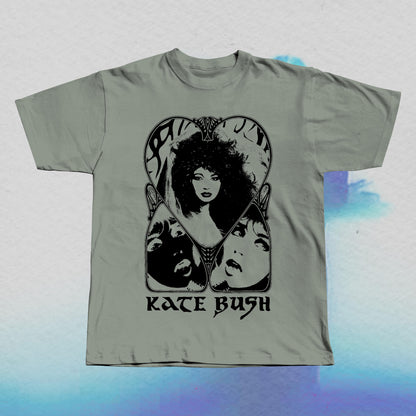 Kate Bush T-Shirt: Hand Screen Printed Gothic Style Tee