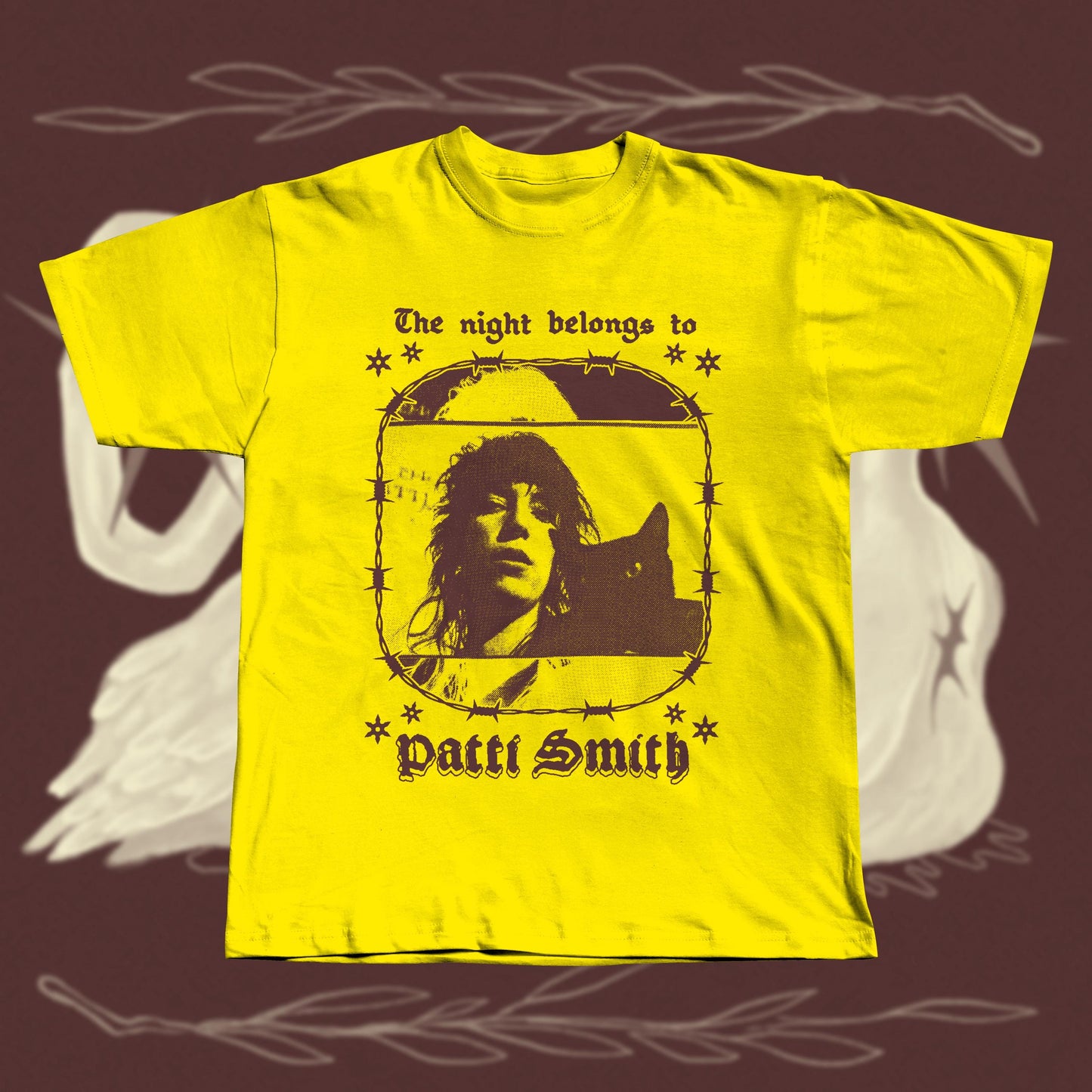 Patti Smith T-Shirt: Hand Screen Printed, Rock Music Tee