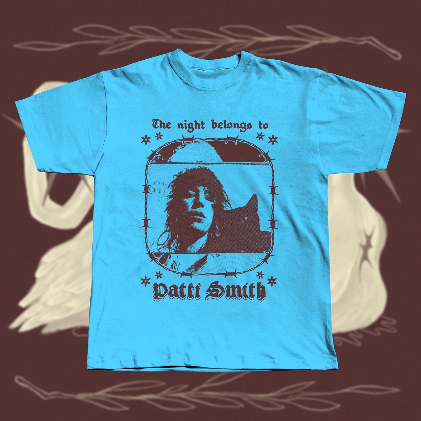 Patti Smith T-Shirt: Hand Screen Printed, Rock Music Tee