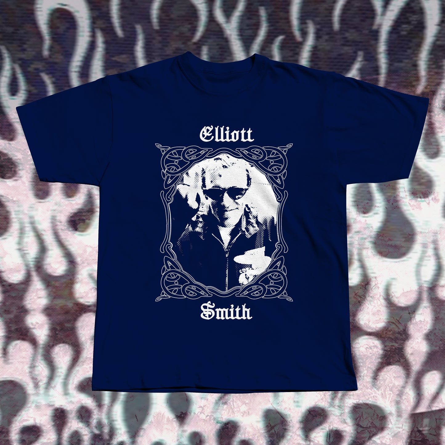 Elliott Smith Inspired T-Shirt – Hand Screen Printed Cotton Tee