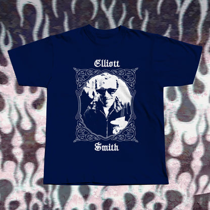 Elliott Smith Inspired T-Shirt – Hand Screen Printed Cotton Tee