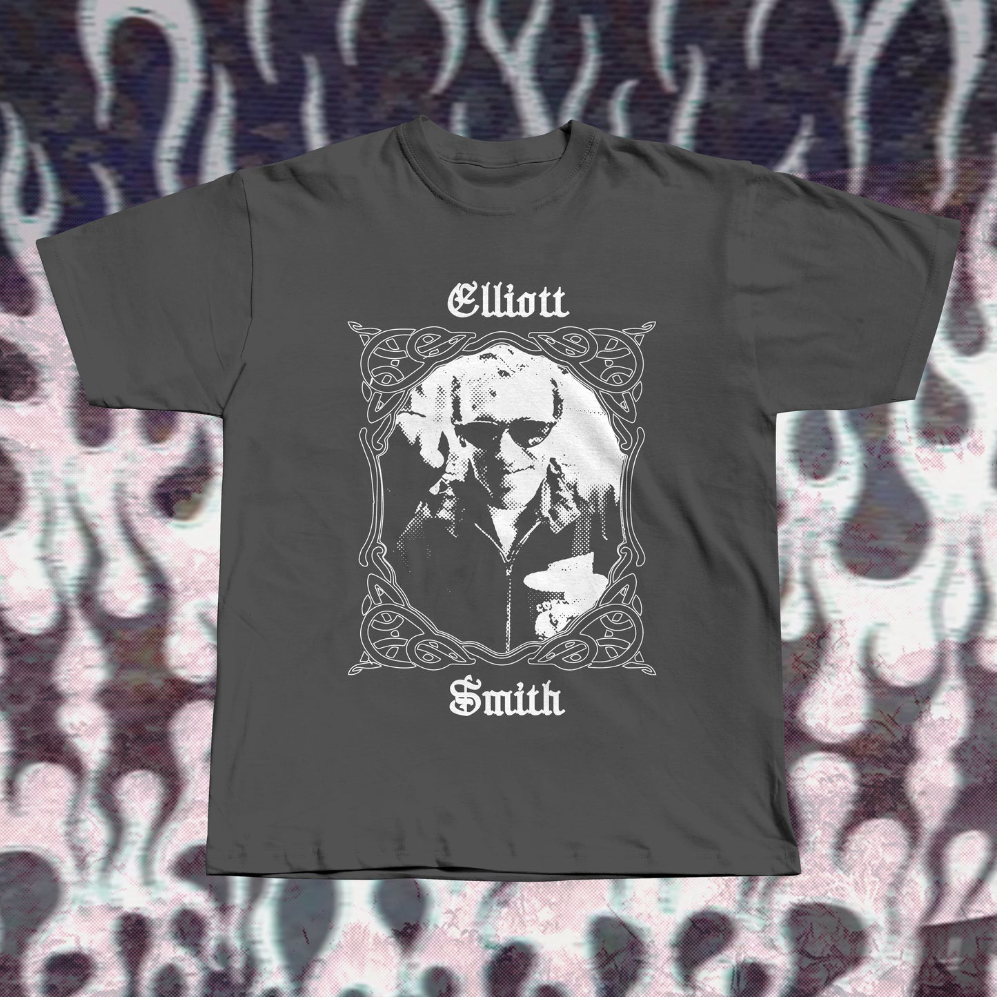 Elliott Smith Inspired T-Shirt – Hand Screen Printed Cotton Tee